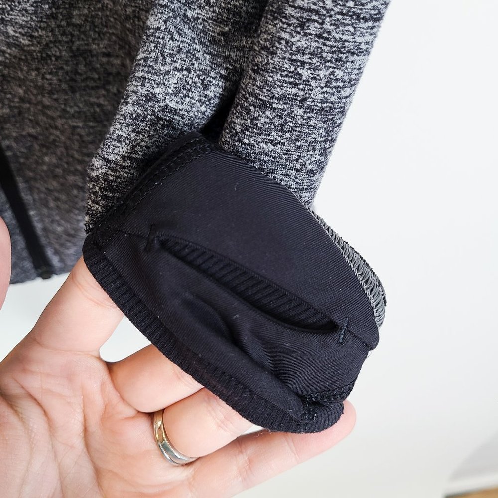 LULULEMON Men's Prepost Jacket Full Zip Athletic Size Small Gray Black - Picture 10 of 11